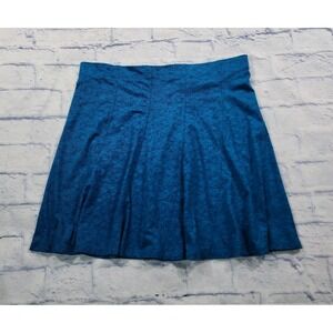 Toad Co WOMENS SIZE L Green Chachacha Skirt Organic Cotton Elastic Waist Flare